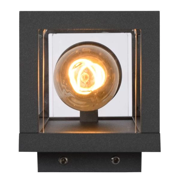 Lucide CLAIRE - Wall light Indoor/Outdoor - 1xE27 - IP54 - Anthracite - detail 2